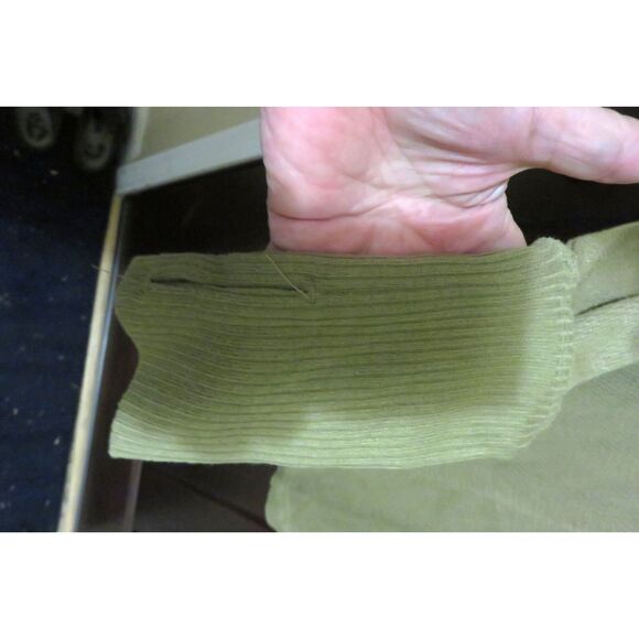 We the Free Shirt Womens Small Green Long Sleeve Pullover Thumb Hole Oversized - Picture 3 of 5